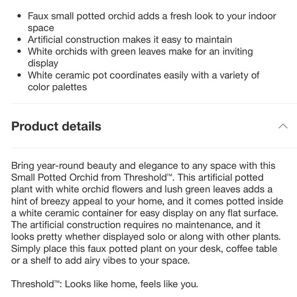 Potted Faux Orchid Flower Plant - Picture 5 of 6